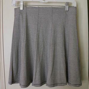 Garage striped skater cut skirt